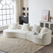 Elegant Curved Sectional Sofa With Full Foam Comfort Noble House