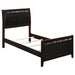 Twin Panel Bed With Headboard And Tapered Legs - Brown Furniture Max