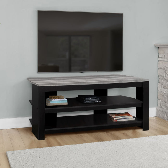 TV Stand, Console, Media Entertainment Center, 3 Storage Shelves 8th Street