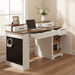 Office Desk With Storage Cabinet, Charging Station, Monitor Stand & Pegboard Home Essentials