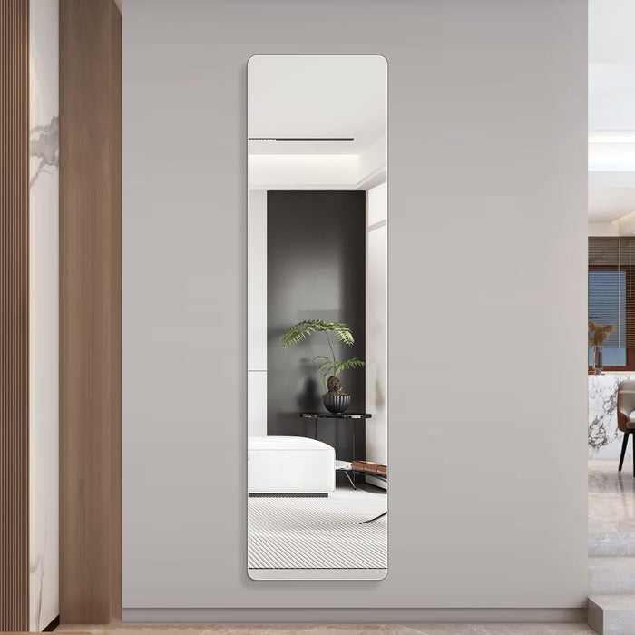 Full Body Round Corner Mirror For Living Room Daily Nest