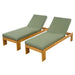 Outdoor Chaise Lounge With 5 Position Adjustable Backrest Noble House