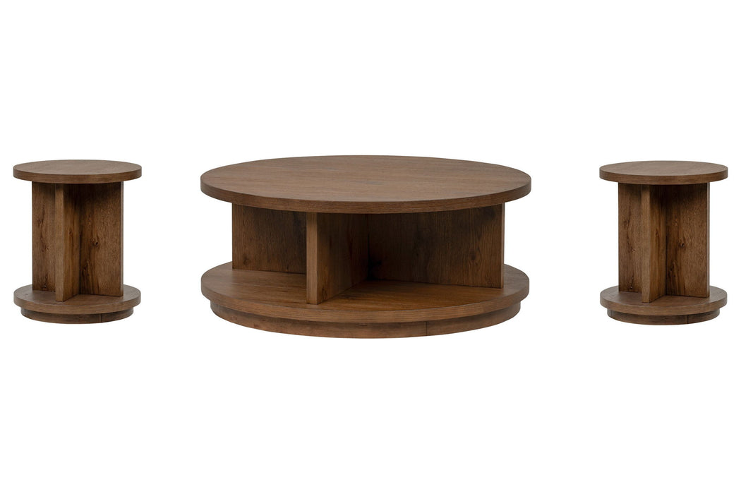 Oswald - Round Cocktail Table Set Magnussen Furniture