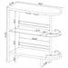 Karinna - 2 Tier Home Bar Table With Shelf - Silver Furniture Max