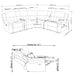 Divine - 6 Piece Reclining Sectional Furniture Max