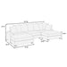 5 Piece Modular Sectional Set Couch With LAF & RAF Chairs, Living Room Furniture - Dark Gray Home Essentials