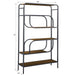 Geometric Bookcase / Display Rack - Black / Brown Home Essentials