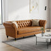 Chesterfield Sofa, 3 Seat Couch With Deep Button Tufted Back, Rolled Arms Home Essentials
