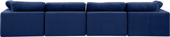 Comfy - Velvet Modular Sofa 4 Seats Meridian Furniture