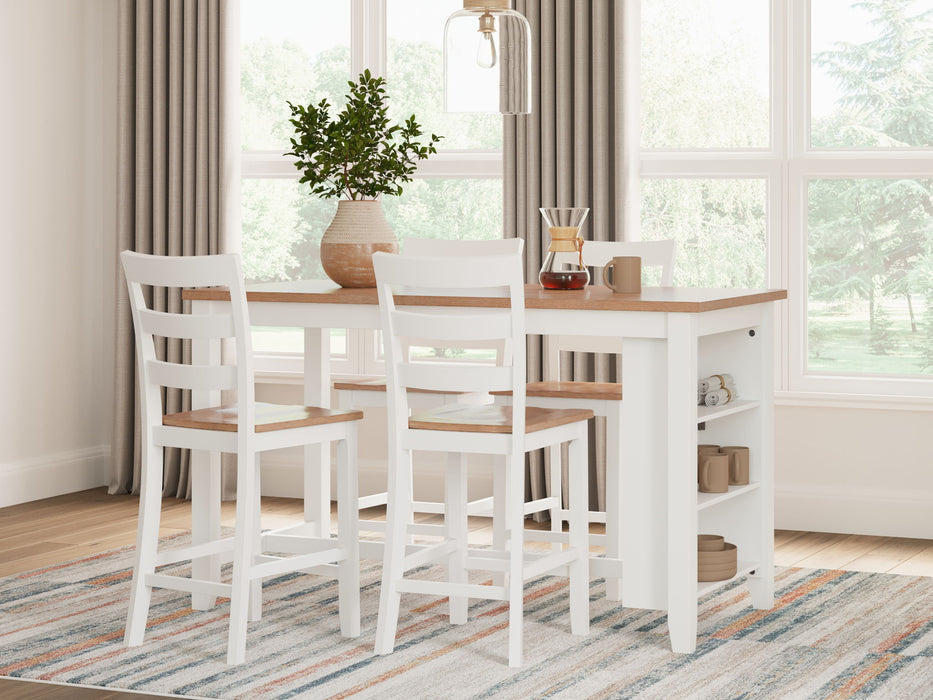 Gesthaven - Rectangular Dining Room Counter Set Signature Design by Ashley®