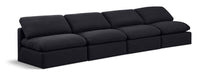 Indulge - Linen 4 Seat Modular Armless Sofa Meridian Furniture