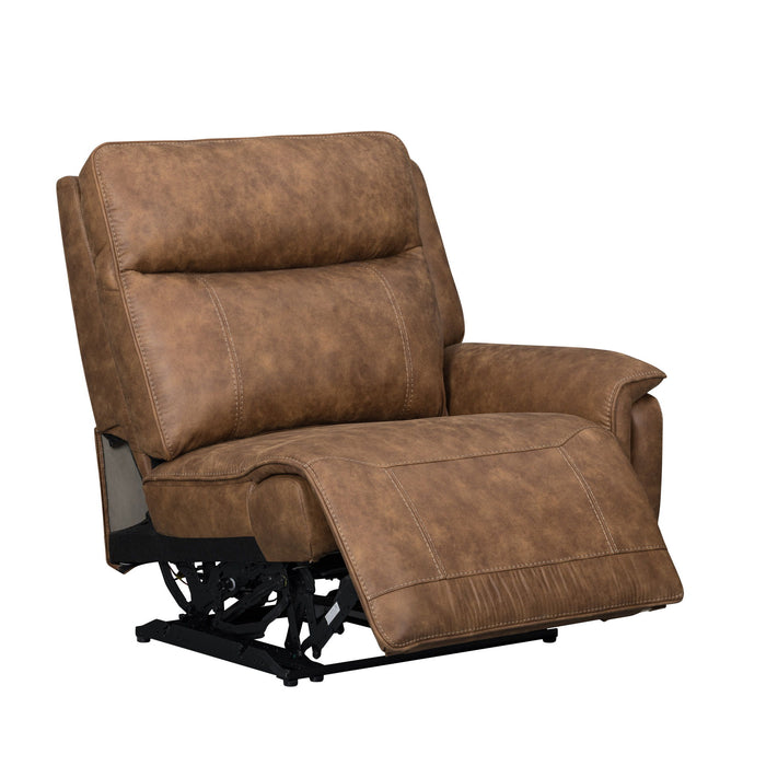 Kyra - RAF Recliner With Power Headrest, Footrest, Massage, Heat - Saddle New Classic