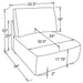 Logan - Armless Chair Furniture Max