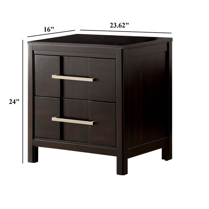 Nightstand With 2 Drawers Design Home Essentials