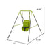 Xns001 - Baby Swing With Safety Seat Indoor / Outdoor - Black / Green Daily Nest