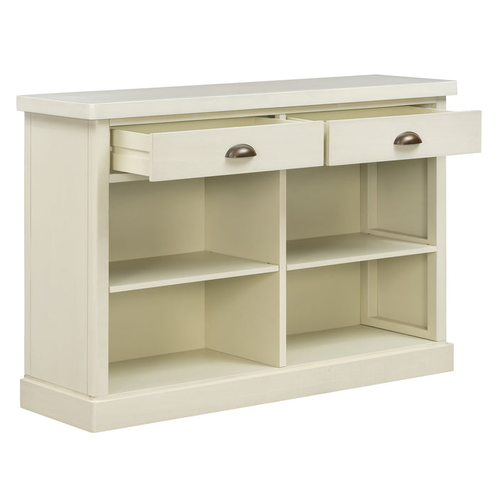 Console Table With 2 Drawers And Open Shelves Hearth and Haven