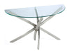 Zila - Demilune Sofa Table Base - Brushed Nickel Magnussen Furniture