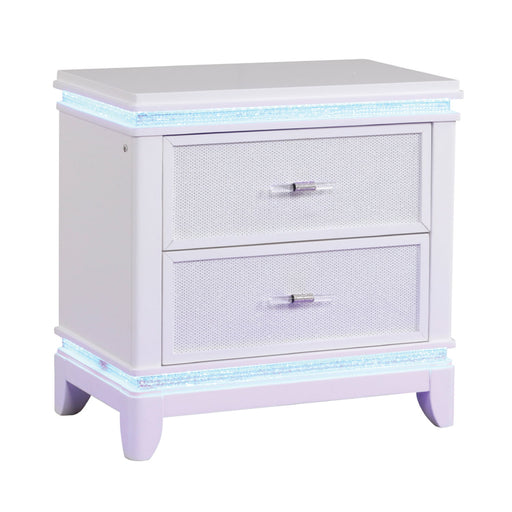 Opium - 2 Drawer Nightstand - White Matrix Furniture Group