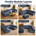 8 Seater U-Shaped Couch With Ottoman Home Essentials