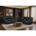 Gary - Power Reclining Loveseat With Cooler In Center Console - Black Global Furniture USA