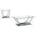 Garrett - 2 Piece Coffee Table Set - Chrome Furniture Max