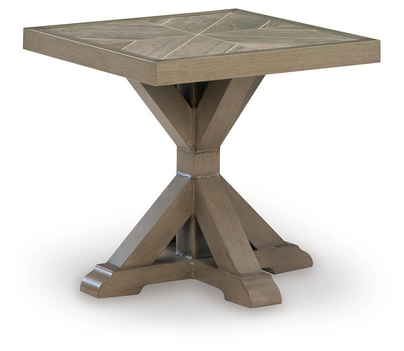 Laguna Heights - Square End Table - Beige Signature Design by Ashley®