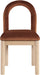 Conrad - Velvet Dining Chair With Natural Legs Meridian Furniture
