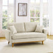 Upholstered Loveseat With Arms And Pillows Home Essentials