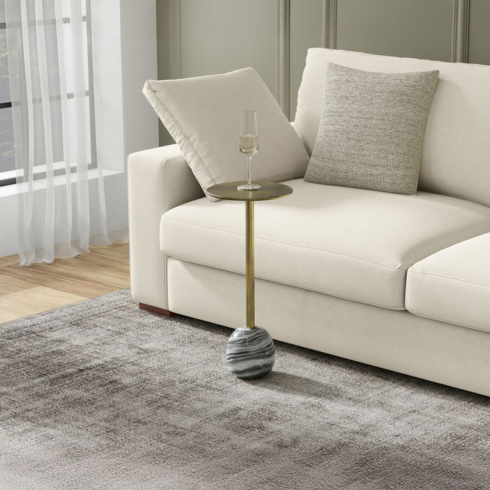Melene - Side Table - Gray / Gold Simpli-Home