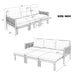 Outdoor 3 Seat Patio Sunbed Hearth and Haven