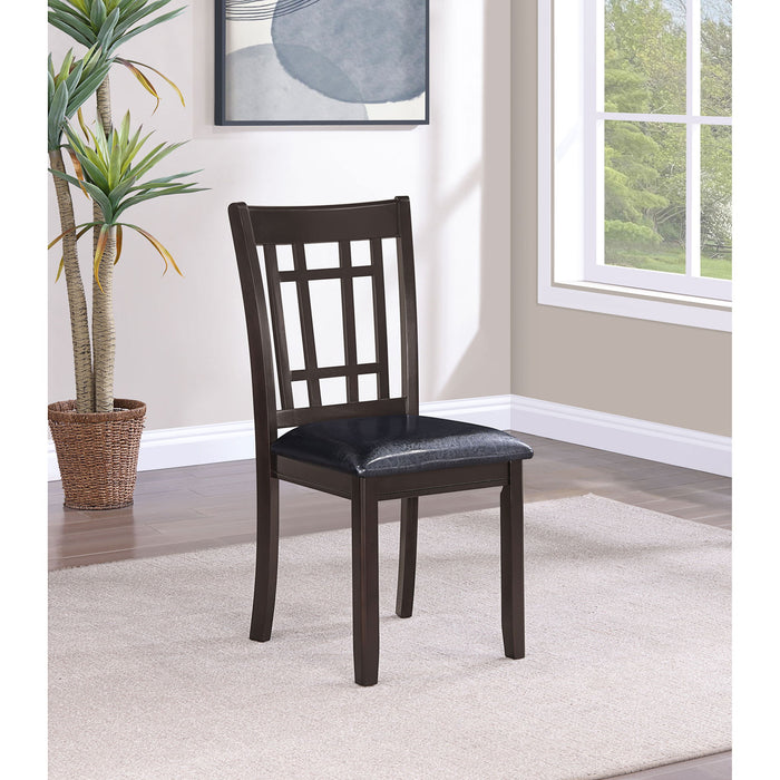 Lattice Back Side Chairs (Set of 2) Furniture Max