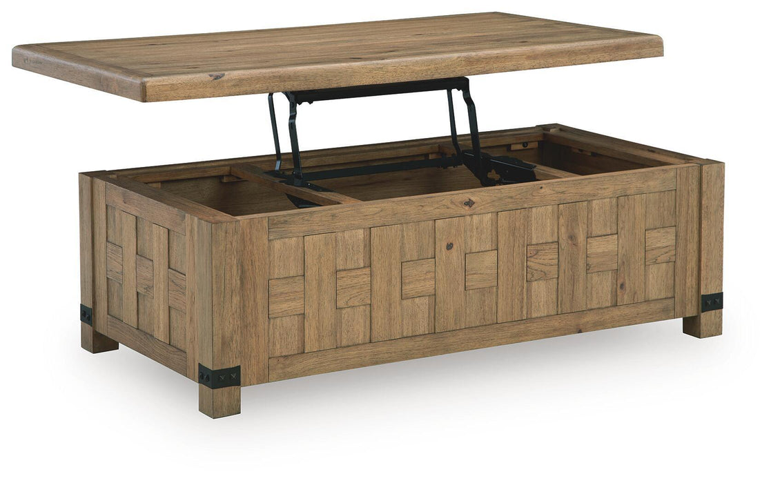 Ridgester - Lift Top Cocktail Table - Light Brown Signature Design by Ashley®