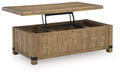 Ridgester - Lift Top Cocktail Table - Light Brown Signature Design by Ashley®