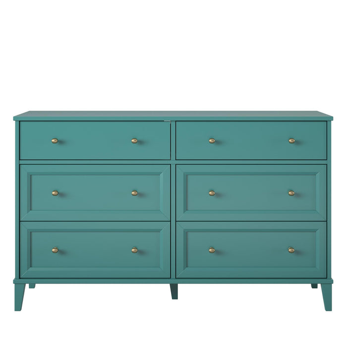 Monticello - 6 Drawer Dresser - Green