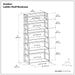 Acadian - Handcrafted Ladder Shelf Bookcase Simpli-Home