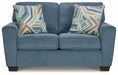 Cashton - Loveseat - Blue Signature Design by Ashley®