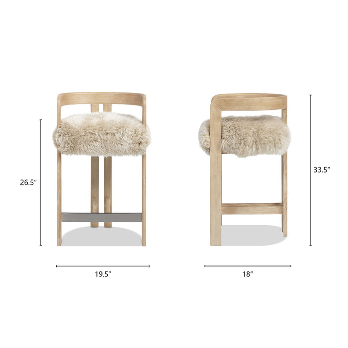 Millwick - Low Back Counter Stool Jennifer Taylor Home