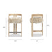 Millwick - Low Back Counter Stool Jennifer Taylor Home