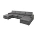 Upholstered Large Seating Modular Sectional Home Essentials