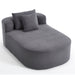 Oversized Chaise Lounge Sofa Bed With Deep Seat And Soft Pillows Home Essentials