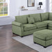 L - Sectional Sofa Set With Corner Wedge And Ottoman, 4 Piece Living Room Furniture - Sage Home Essentials