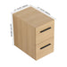 Floating Bathroom Vanity Drawer Base, Wall Mounted Storage With 2 Drawers - Light Oak Home Essentials