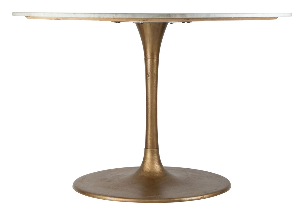 Ithaca - Dining Table - White / Gold