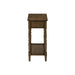Accent End Table, 2 Tier, Storage Drawer, Traditional Stylish Design 8th Street