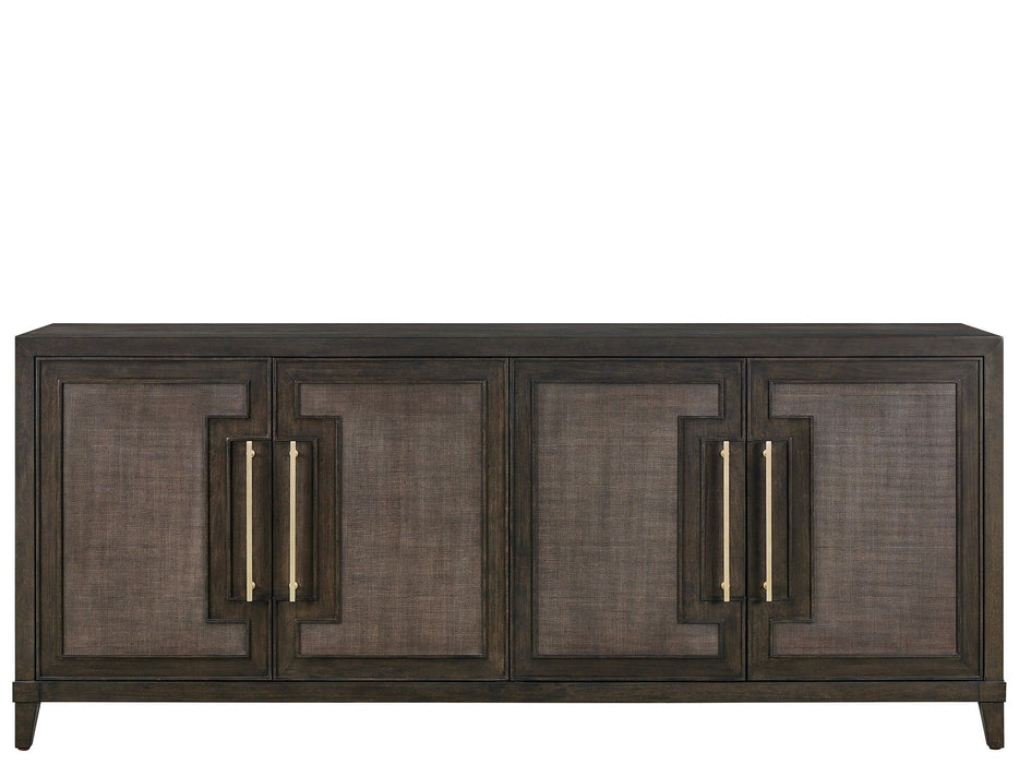 Fenwick - Embossed Credenza - Dark Brown Universal Furniture