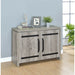 2 Door Accent Cabinet With Accents - Gray Furniture Max