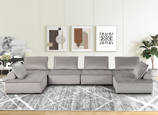 Anna - Stylish Sectional Sofa Ottoman Lilola Home