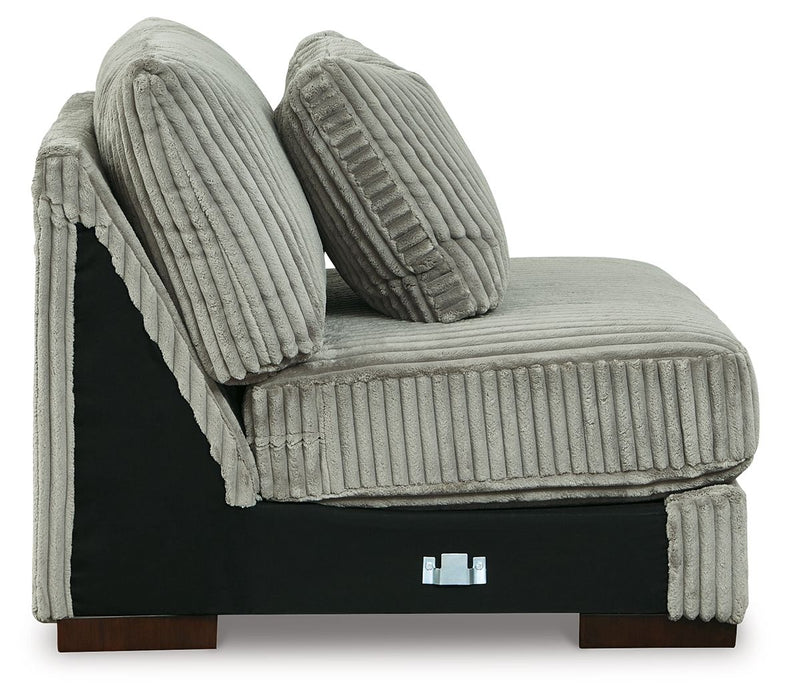 Lindyn - Armless Chair - Fog Signature Design by Ashley®