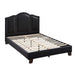 Full Size Bed With Unique Headboard - Black Home Essentials