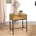 Wyrik - Rectangular Side End Table - Honey Furniture Max